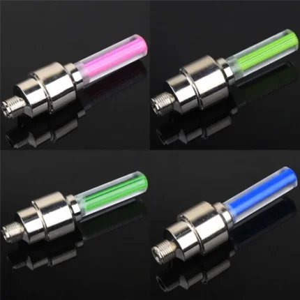 2PCS Bicycle Lights Motion Sensor LED Lights with Batteries for Road MTB Mountain Bike Tyre Tire Valve Bicycle Accessories