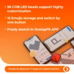 Magene L308 Smart Taillight for Bike Highly Customizable Intelligent Expression Bluetooth Lightweight BicycleTailLight 96COB LED - Image 2