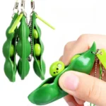 Hot Selling New Edamame Pea Key Chain To Relieve Stress and Relieve Boredom Versatile Temperament Stress Reliever Toys Surprise - Image 2