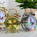 Retro Nostalgic Metal Movement Creative Alarm Clock Super Loud Horseshoe Watch Mechanical Old-fashioned Winding - Image 4