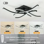 Ceiling Lamp Modern Living Room Lamp For Dining Room Bedroom Balcony LED Ceiling Light 28W Curved Design Panel lights For Home - Image 2