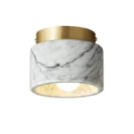 Nordic Marble Downlight Living Bedroom Room Decor Marble Ceiling Light Green White Stone Corridor Aisle Lamp - Image 6