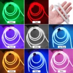 Diameter 10mm Neon Strip DC 24V Waterproof 360 Degree Round Lighting Full Color WS2811 LED Strip Tuya Wifi Bluetooth Control - Image 2