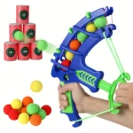 Hot Selling Bow and Arrow Ejection EVA Sponge Ball Target Bucket Sticker Throwing Indoor and Outdoor Children's Shooting Toys