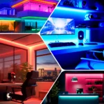 COB RGBCCT LED Strip Light 6Pin 12mm DC12V/24V 960LEDs/m RGB CW WW FOB Flexible COB Linear Lights High Density RA90 Dimmable 18W - Image 6