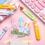 Utility Knife Box Cutter Mini Cute Knife Portable Express Package Removal Knife Student Office Paper Cutting Paper Cutter - Image 2