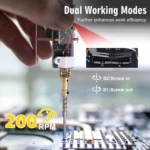 USB Rechargeable Electric Screwdriver Soldering Project Kit with 2 Bits Portable DIY Repair Tool Electronics Kit for Home Lab - Image 4