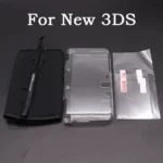 For PSP New 3DS XL NDSI Carrying Storage Bag Pouch Case with Wrist Lanyard Transparent Hard Cover Shell & Screen Protective Film - Image 2