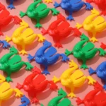 5pcs Cute Retro Frogs Model Toys Classic Plastic Jumping Frog Toys For Kids Gift Simple Creative Outdoor Sport Toy - Image 2