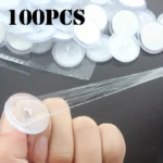 20-100pcs Transparent Utility Hooks Casual Style Strong Self-Adhesive Ceiling Mount Easy Install for DIY Decor Home Organization
