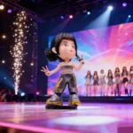 2025New Anime Kpop Demon Hunters Figure Toy Cartoon Rumi/Mira/Zoey Action Figure PVC Desktop Decoration Model Doll Toy Fans Gift - Image 4