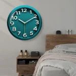 12 Inch New Wall Clock Cubic Digital Round Simple Clock For School Study Living Room Clock Silent Quartz Movement Alarm Clocks