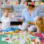 12/36Pcs Dinosaur Party Favors Pop Keychain Fidget Toys Bulk Stress Relief Sensory Toys Birthday Party Supplies for Kids - Image 6
