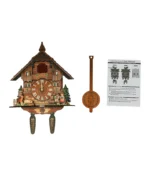 Cuckoo Wall Clock, Vintage Wooden Wall Clock with Pendulum Wall Clock Decoration, Hanging Clock for Bedroom, Living Room, Office - Image 5