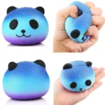 Squishy Blue Dream Starry Sky Unicorn Dog Panda Squeeze Stress Relief Toy Set，Slow Rising Soft Fidget Toys for Kids Girl Gift - Image 3