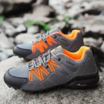 Couple Hiking Shoes Waterproof Outdoor Trainers Lace-up Climbing Trekking Sneakers Mountain Walking Hunting Tactical Sneakers - Image 2