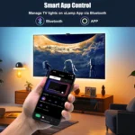 Smart TV LED Backlight with Camera, Suitable for 55-65 Inch Screen TV Backlight Synchronized Screen and Music Flexible LED Strip - Image 3