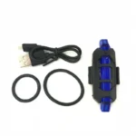 Rechargeable USB LED Bicycle Tail Light Mountain Bike Safety Warning Front and Rear Flashing Lights Night Riding Accessories - Image 5