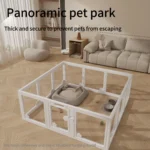 Hot Selling Heavy-duty Pet Fence Metal Acrylic Dog Playpen Pet Pen Puppy Crate Cage Kennel Rabbit Play Pen - Image 5