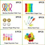 48PCS Mix Finger Fidget Toys Party Favors Bulk Pack Stress Relief Sensory Toys Classroom Prizes Set For Kids Boys Birthday Gifts - Image 2
