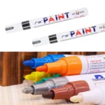 1pcs White Waterproof Cars Wheel Tire Oily Mark Pen Auto Rubber Tyre Paint Pen Cd Metal Permanent Paint Marker Graffiti Touch Up - Image 3