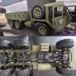 FY004A 45cm rc crawler Truck Remote Control Vehicle Model 6x6 drive Optional camera toys for boy Military model gift - Image 4