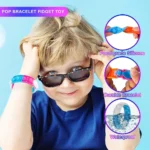 24/72pcs PCS Fidget Toys Pop Bracelet Party Favors Stress Relief Fidgets Packs Bulk Sensory Squishy Toys Wristband - Image 4