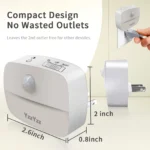 LED Night Light Motion Sensor EU US Plug Lamp Nightlights For Children Bedroom Decoration Hallway Stairs WC Bedside Night Lamp - Image 2