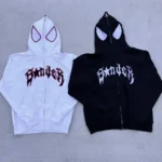 2024 men's and women's fashion hoodies with spider print sweater - Image 2