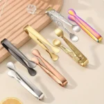 304 Stainless Steel Ice Tongs, Sugar Cube Tongs, Thickened 11cm, Burr-free Food Tongs, Towel Tongs, Ice Tongs, Ice Bucket Tongs