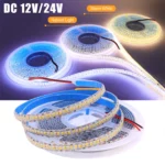 DC 12V 24V SMD 2835 240Leds/M LED Strip Waterproof IP65 IP21 Warm/Natural White Home Decor Flexible Ribbon Tape Light - Image 4