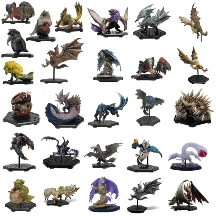Monster Hunter World Ice Borne Figure PVC Models Hot Dragon Basarios Nergigante Tigrex Action Figure Decoration Toy Model