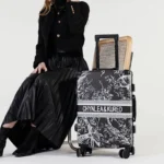 New PVC leather travel luggage Women fashion rolling luggage Men luxury trolley suitcase Aluminum frame password boarding box - Image 5