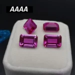 Natural PIink Ruby Unheated Mined Sri-Lanka Ruby Emerald Cut 10×14mm 10.5ct VVS Gem For Jewelry Making AAAA Gem