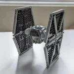 450PCS MOC Tie Fighter Stars Fighter Space Wars Figures FIT Model Building Blocks Bricks Kids Boys Toys Gift