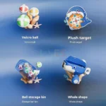 Whale Sticky Ball Throw Toy Set Kids Shooting Ball Gun Dart Board Target Soft Bullet Outdoor Indoor Game Gifts For Girsl Boys - Image 6