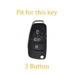 Soft TPU Car Key Cover Case Shell Bag For Audi A3 A4 A5 A6L C6 8L 8P B6 B7 B8 C6 RS3 Q3 Q7 TT 8L 8V S3 Protector Accessories - Image 2