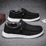 Mens Walking Shoes Breathable Mesh Ultra Light Sports Leisure Shoes No Lace Up Design Suitable Daily Walking Jogging Shoes - Image 2