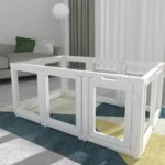 Clear Acrylic Plastic Dog Playpen Indoor Pet Pen Easy Assemble Fence Dog Crate Kennel Cage Pet House - Image 2