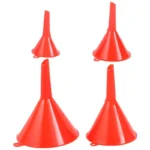 4pcs/set Kitchen Funnel Suitable for Automotive Home Kitchen Function Plastic Funnel Mini Small Medium and Large Funnels