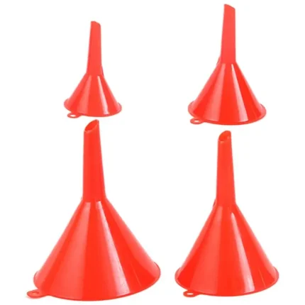 4pcs/set Kitchen Funnel Suitable for Automotive Home Kitchen Function Plastic Funnel Mini Small Medium and Large Funnels