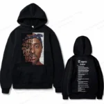 Tupac 2pac Hoodie Men Women Sweatshirt Print Unisex Streetwear Hip Hop Style Autumn Winter Fashion Hip Hop Tops Clothes Male