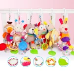 Hot Sale Newborn Baby Plush Stroller Toys Baby Rattles Mobiles Cartoon Animal Hanging Bell Educational Baby Toys 0-12 Months - Image 3