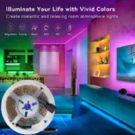 Bluetooth LED Strip Lights SMD 5050 RGB APP Remote Control Flexible Ribbon Diode Lamp Tape TV Backlights Game Room Home Decor - Image 3