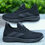 New men's shoes, sports flat shoes, casual shoes, 2025 new fashionable breathable walking shoes, lightweight and comfortable men
