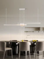 Modern light creative bar counter strip designer lamps LED Pendant Light for Dining Table Kitchen Chandelier Memory Function - Image 3