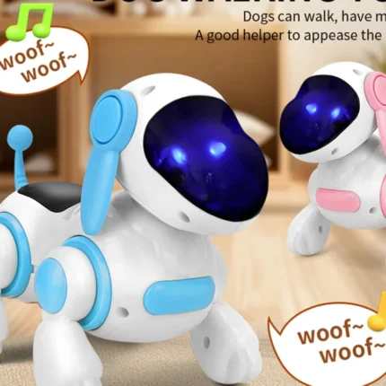 Smart Interactive Robotic Dog Simulated Walking Light Sound Music Children's Educational Crawling Singing and Interactive New