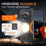 Cubot Rugged Smartphone Android 15, 15300mAh Battery,kingkong power 5, 6.88" 120Hz Screen, 16GB RAM (6+10), 128GB ROM, MTK G100 - Image 5