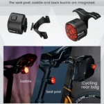 Road Bike Auto Brake Sensing Light USB Rechargeable IP66 Waterproof LED Warning Rear Lamp New Bicycle Smart Brake Tail Light - Image 2