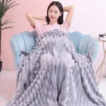 Blanket Hoodies Winter Shawl Cover Warm Soft Velvet and Comfortable Throws Winter Blankets Fluffy Wearable Adults Sofa Blanket. - Image 5